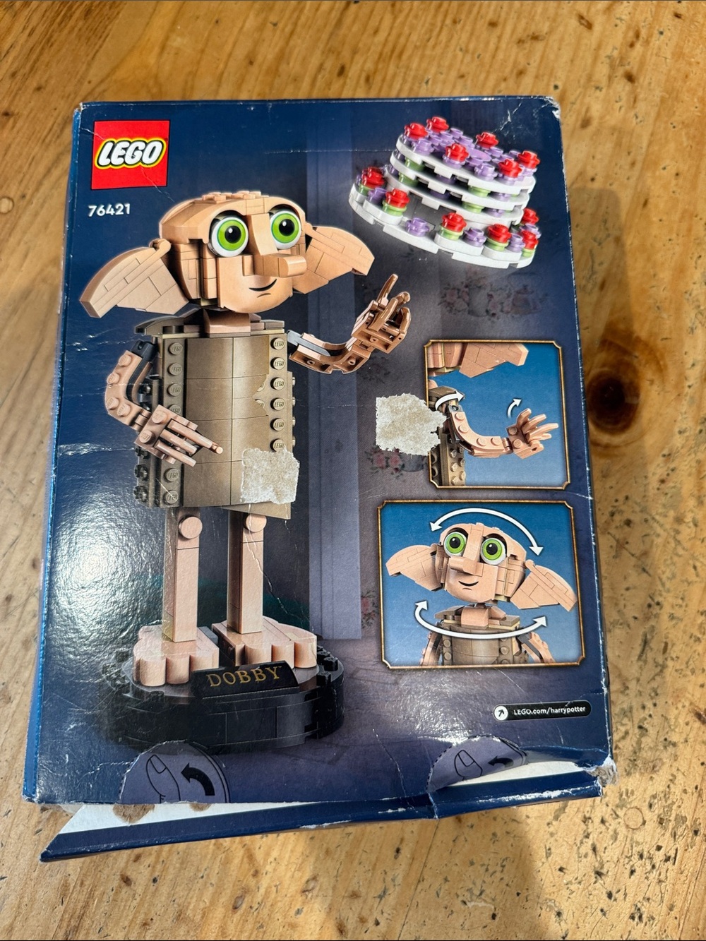 Lego Harry Potter Dobby Figure - Tan, Black, Green - Picture 4 of 4